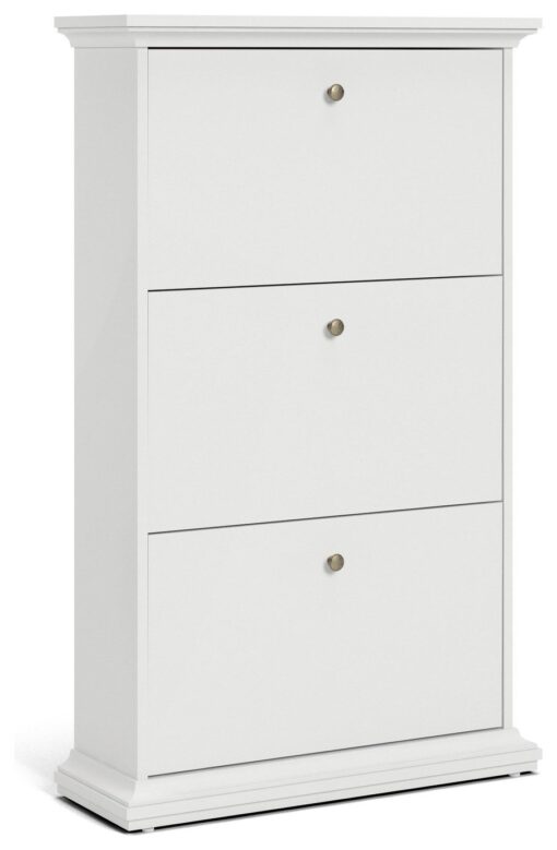 Tvilum Paris Shoe Storage Cabinet-White