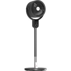 VYBRA VS001-OFG Pedestal Fan - Graphite Grey, Silver/Grey