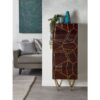 Vertyfurniture - Tall Chest of drawers Dallas Dark Mango - Dark Wood