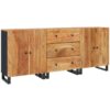 Vidaxl - 3 Piece Sideboards Solid Wood Acacia Brown