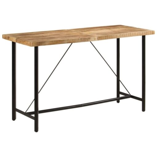 Vidaxl - Bar Table 180x70x107 cm Solid Wood Mango and Iron Brown