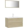 Vidaxl - Bathroom Furniture Set Sonoma Oak Engineered Wood Brown