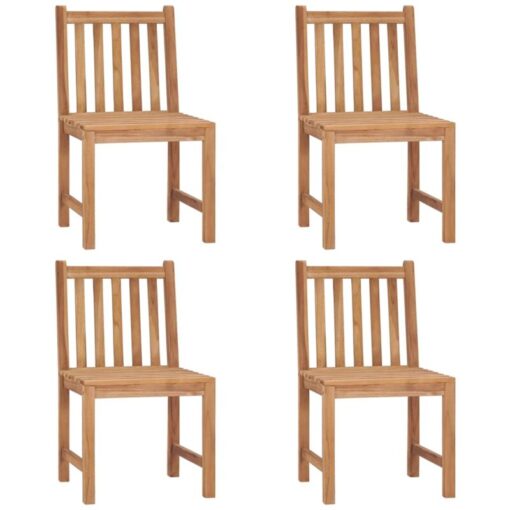 Vidaxl - Garden Chairs 4 pcs Solid Teak Wood Brown