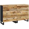 Vidaxl - Sideboards 2 pcs 60x33x75 cm Rough Mango Wood Brown