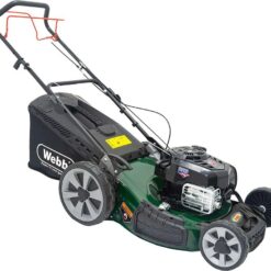 WEBB WER18HW4 Supreme Cordless Rotary Lawn Mower - Green & Black