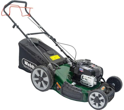 WEBB WER18HW4 Supreme Cordless Rotary Lawn Mower - Green & Black