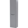 Wall Hung 2 Soft Close Door Tall Unit, 400mm - Satin Grey