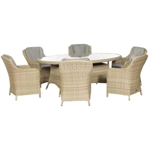 Wentworth 6 Seater Ellipse Imperial Dining Set