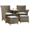 Wentworth Companion Set With Pull Out Footstools Including Cushions