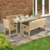 Wooden Rosedene Single Garden Patio, Terrace Courtyard Table Pressure Treated