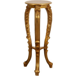 Wooden Table Golden Finish Made In Italy