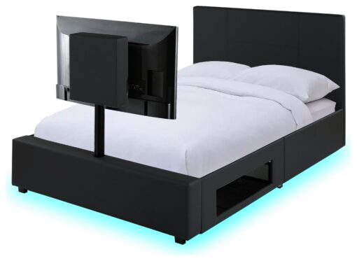 XR Living Ava Kingsize TV Bed Frame - Black