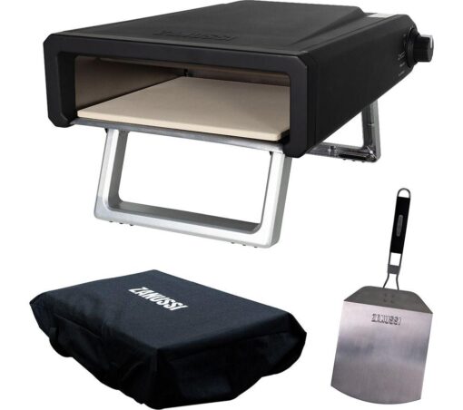 ZANUSSI ZGPO1PC Portable Gas Pizza Oven - Black