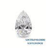 0.5/1/2/3/5.0ct Pear Cut Moissanite Loose, Lab-created Excellent Cut Moissanite Stone For Jewelry Making, D Color, Vvs1 Clarity