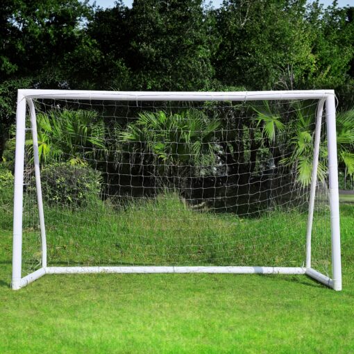 10x6.5ft Soccer Goal Set For Backyard, Youth Soccer Goal With Weatherproof Upvc Frame, Soccer Nets, Carry Bag, Ground Stakes, Backyard Soccer Goal