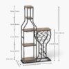 11 Bottle Rack - 5-tier Freestanding Storage With Hanging And Multiple Storage Shelves - Home, Storage In Kitchen, Dining Room, Or Any Room, This Is