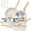 12 And Pans Set, Cookware Set, Induction Cookware Cooking Set, Including Frying Pan, Pan, , Spatula And Tongs ()