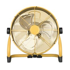 12 Inch Battery Operated Fan, High Velocity Floor Fan, Heavy Duty Metal Industrial Fans With Adjustable 360° , 9-speed Rechargeable Fan