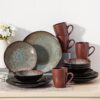 16 Piece Dinnerware Set Dinner Service For 4 With Dinner Plates, Dessert Plates, Cereal Bowls And Mugs