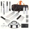 17pcs, Barbecue Set, Grill Tools Set, Outdoor Barbecue Kit, Barbecue Grill Tool Set With Barbecue Spatula, Tongs, Brush, Bbq Accessories For Outdoor