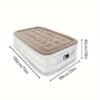 18" Twin Sizeair Mattress, Inflatable Single Airbed Luxury Self Inflation Deflation Mattress With Electric Built-in Pump, Blow Up Guest Bed For Home