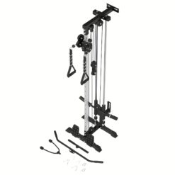 1pc Cable Crossover Machine, Home Gym Lat Pull Down Machine, With 18 Positions, Dual Pulley System, For Home Gym Equipment