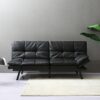 1pc Classic Memory Foam Futon Sofa Bed, Convertible Couch Loveseat, Easy Assembly, Ideal For Compact Living Spaces And Offices