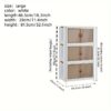 1pc Transparent Storage Box Collapsible Storage Bin With And - Portable 1/2/ Organizer For Easy And Storage