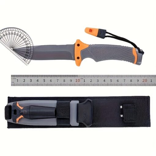 1pcs, Multi-purpose Knife Straight Knife Field Survival Knife Multi-purpose Outdoor Sharp High Hardness Portable Knife 10 Inch Fixed Blade With