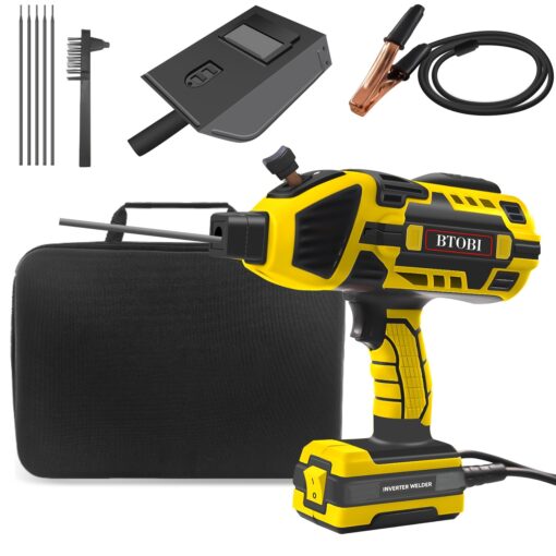 1set Portable Electric Welder, 110v Handheld Welder With Igbt Inverter 6-position Variable Current Adjustment, Portable Arc Torch For 3/32"-1/8" Wire