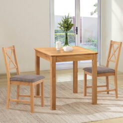 2 - Person Solid Oak Dining Set