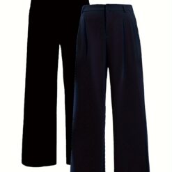 2-pcs Women's Pleated Leg Pants, And - Pants, Pants And , Ladies Sportswear