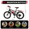 20 Inch Mtb Bike Tricycle Mountain Bike Multi-gear Hard Steel Bicycle With Brake