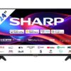 24" SHARP 1T-C24GD2725K Roku TV Smart HD Ready HDR LED TV, Black