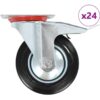 24 pcs Swivel Casters 160 mm vidaXL