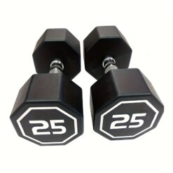 25lb -2 Pieces Dumbbell For Commercial And Home Usage High-end Coated Octagon Dumbbells