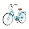 26 Inch Ladies Urban , Adult Bike, 7-, Multiple Colors, , Comfortable Leather , Rear Bike Rack, Commuter Bicycle Not Easy To Rust