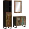 3 Piece Bathroom Furniture Set Solid Wood Acacia Vidaxl