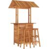 3 Piece Garden Bar Set Solid Wood Acacia vidaXL