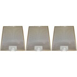 3 x Universal Cooker Hood Metal Grease Filter 280mm x 340mm