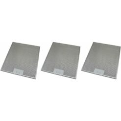 3 x Universal Cooker Hood Metal Grease Filter 295mm x 356mm