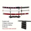 31.5inch Anime Bamboo Sword For Cosplay , For Christmas Gift, With Base And Sword Belt