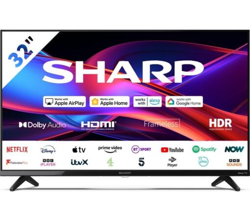 32" SHARP 1T-C32GD2725K Roku TV Smart HD Ready HDR LED TV, Black