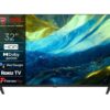 32" TCL 32RS550K Roku TV Smart Full HD HDR LED TV, Black