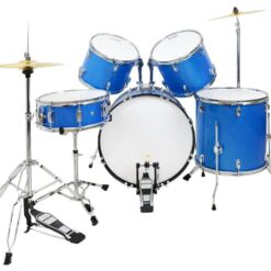 3Rd Avenue 5-Piece Drum Kit - Blue, Silver/Grey