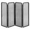 4 Panel Steel Fireplace Screen