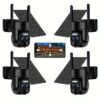 4 Pcs Cameras Wireless , 360° Wireless Cameras For Spotlight , 2-way , , Supports Cloud , Optional Sd ,