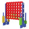 4-in-a-row Game Set - Adjustable Height, Quick Release Sliders For Indoor/outdoor Fun, Creative White & Red Pp Material