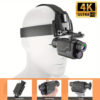 400m Long-range Infrared Night Vision Head-mounted Monocular - Unparalleled 4k 1080p Hd Resolution, 8x Digital Zoom, Hands-free Design, Crystal-clear