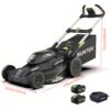 40v 21-inch Cordless Electric Lawn Mower, Digi-brushless Lawn Mowers, .0ah Lithium- And Rapid Charger Included